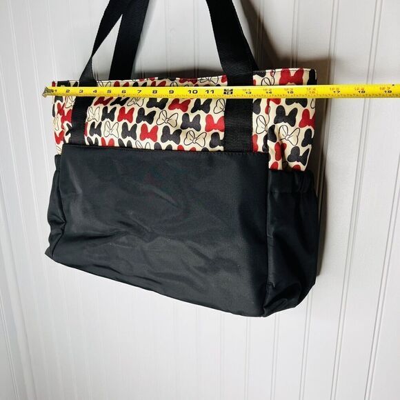Disney Baby Minnie Mouse Insulated Black Diaper Travel Bag Red White Bow CUTE B1 - Picture 6 of 11